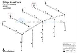 Stangsæt G20-21 Eclipse MEGA Frontsolsejl stel
